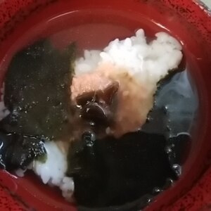 即席！コンビニおにぎりで、簡単お茶漬け☆